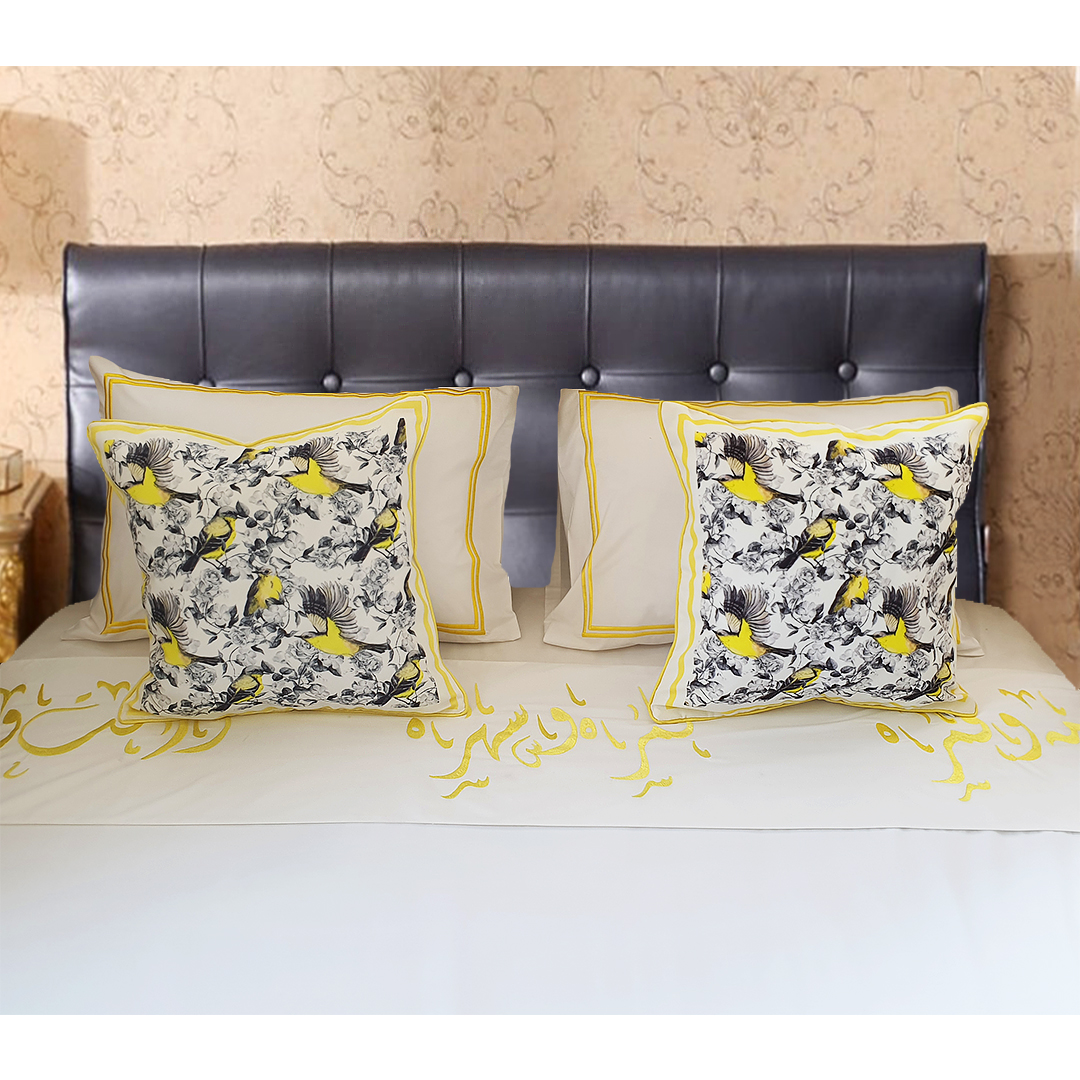 Yellow Birds Cushion